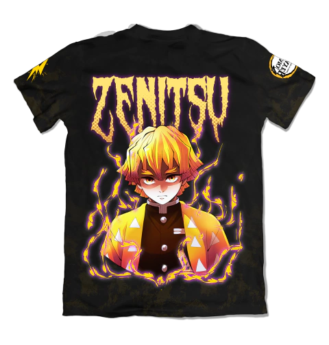 Camisa Demon Slayer - Castelo Infinito - Zenitsu Style - comprar online