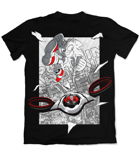 Camisa Sonic - Filme - Sonic e Robotnik Costas - comprar online