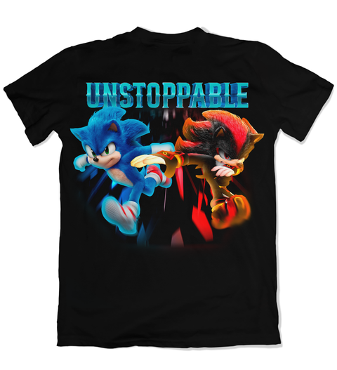 Camisa Sonic - Filme - Shadow e Sonic Costas - comprar online