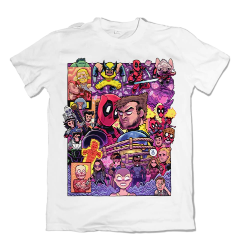 Camisa Deadpool e Wolverine - Doodle - comprar online