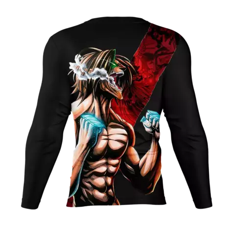Camisa Manga Comprida Attack on Titan - Eren Faixa - comprar online