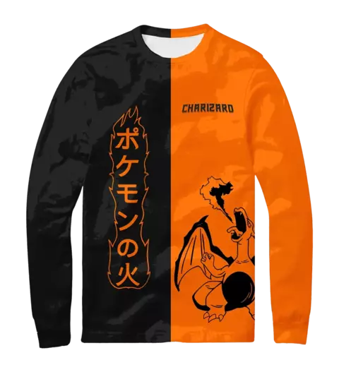 Camisa Manga Comprida Pokémon - Charizard v2 - comprar online