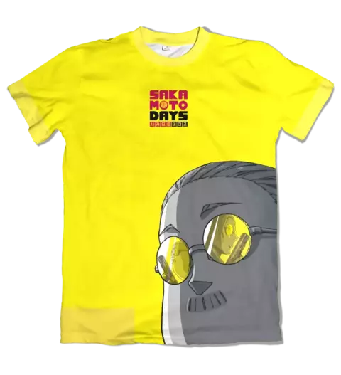 Camisa Sakamoto Days - Face Amarelo - comprar online