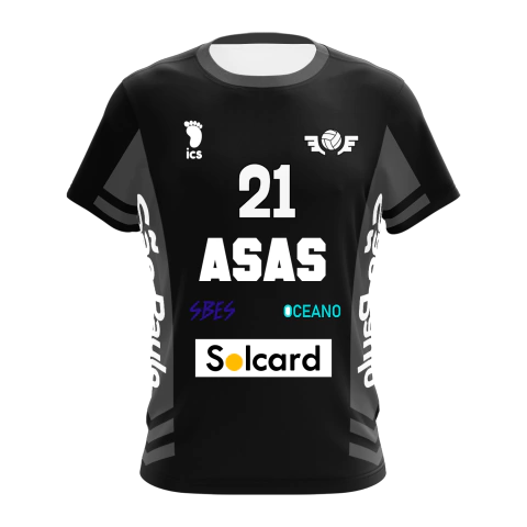 Camisa Haikyu!! - Uniforme ASAS São Paulo (ALL BLACK) - comprar online