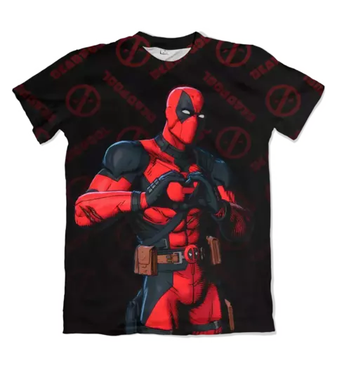 Camisa Deadpool e Wolverine - Coração - comprar online