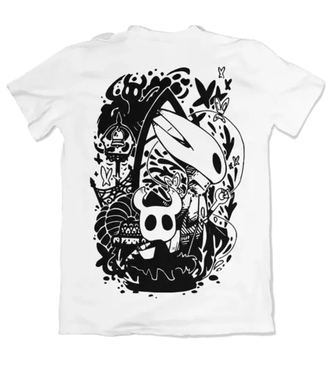 Camisa Hollow Knight - Knight e Hornet Costas - comprar online