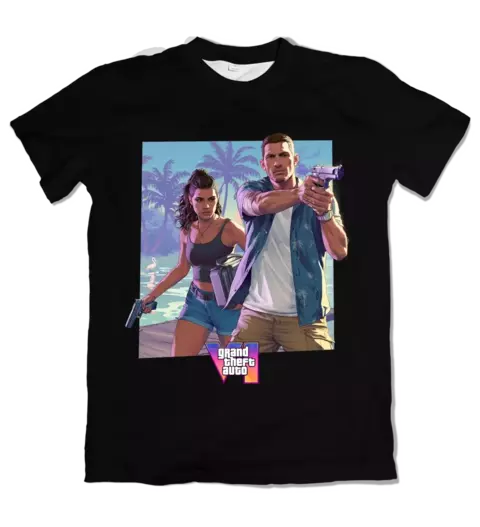 Camisa Grand Theft Auto VI - Jason e Lucia - comprar online