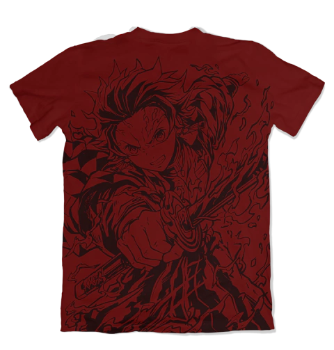 Camisa Demon Slayer - INK RED - Tanjiro - comprar online