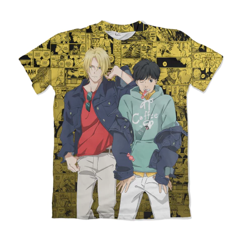 Camisa Mangá Banana Fish - Ash e Eiji - BN010 - comprar online