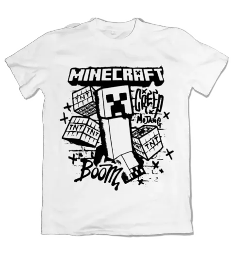 Camisa Minecraft - Creeper Grafite - comprar online