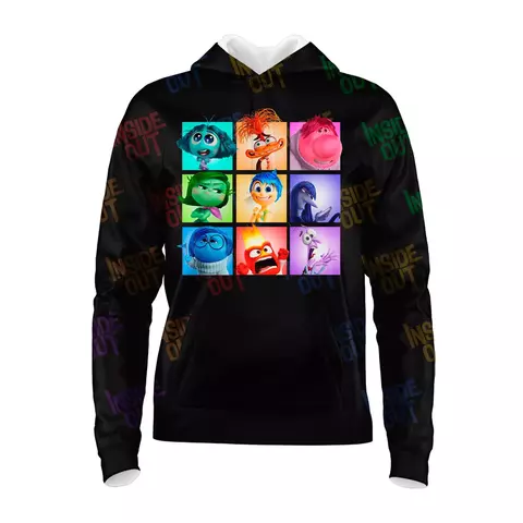 Moletom Divertidamente - Todos os Personagens V2 (com fundo) - comprar online