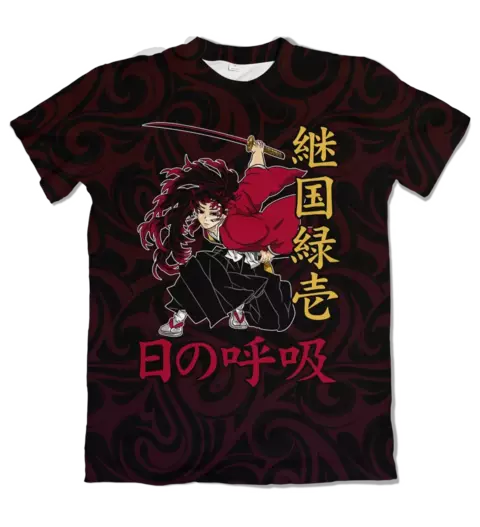 Camisa Demon Slayer - Tsugikuni textura - comprar online