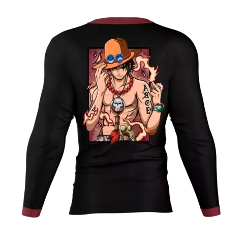 Camisa Manga Comprida Pirata - fogo v2 Costas - comprar online