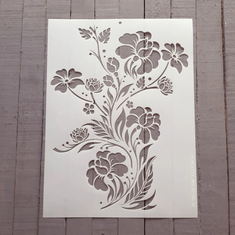 Stencil 30 x 40 "Flores Primavera" | PI 707