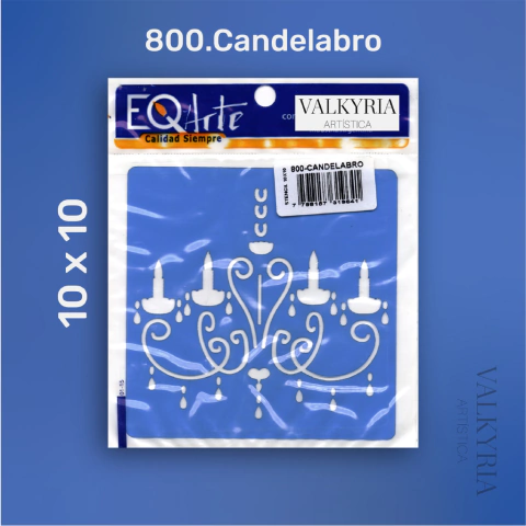 Stencil 10 x 10 "Candelabro" | EQ 800