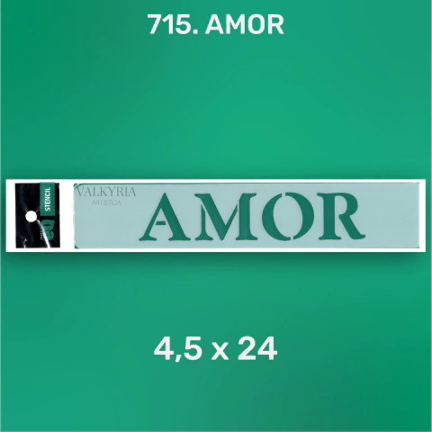 Stencil 4,5 x 24 "Amor" | EQ 715