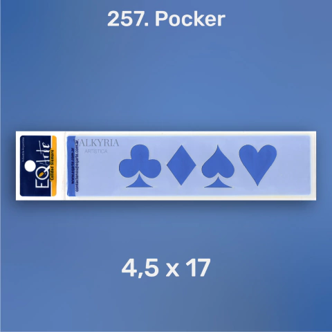 Stencil 4,5 x 17 "Pocker" | EQ 257