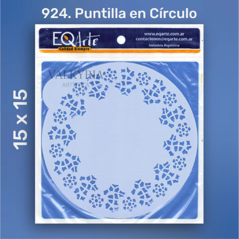 Stencil 15 x 15 "Puntillas en Círculo" | EQ 924