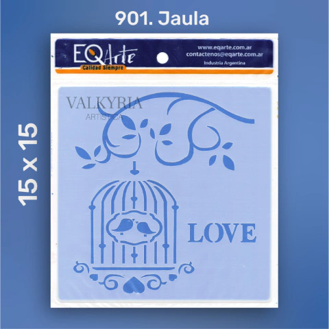 Stencil 15 x 15 "Jaula" | EQ 901