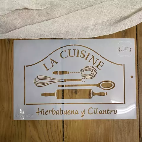 Stencil 20 x 30 "La Cuisine" | CE 330
