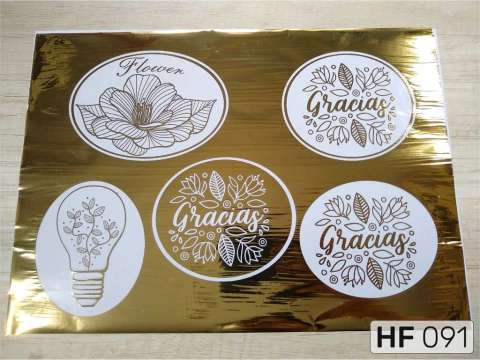 Foil Estampado Oro A4 | HF 091