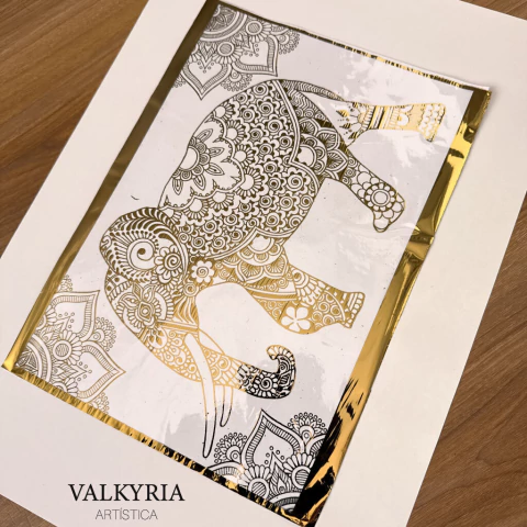 Foil Estampado A4 "Elefante" (4 Colores) - comprar online