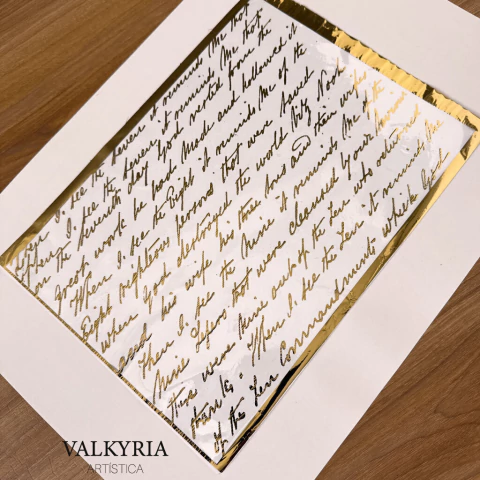 Foil Estampado A4 "Escrituras" (4 Colores) - comprar online