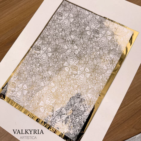 Foil Estampado A4 "Flores 5" (4 Colores) - comprar online