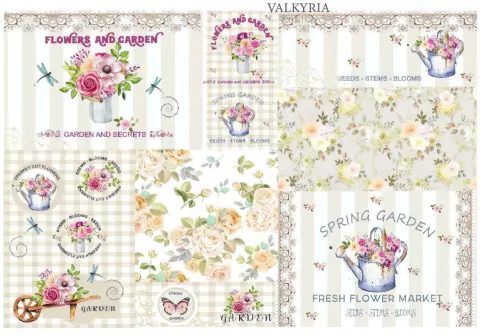 Seda XL Indeleble "Spring Garden" | JARD032