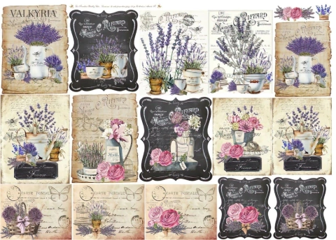 Lámina de Seda LAV7 | La Tiendita Shabby Chic