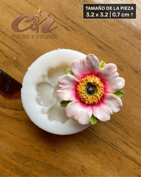 Molde Anémona (Pieza 3,2 x 3,2 cm) - comprar online