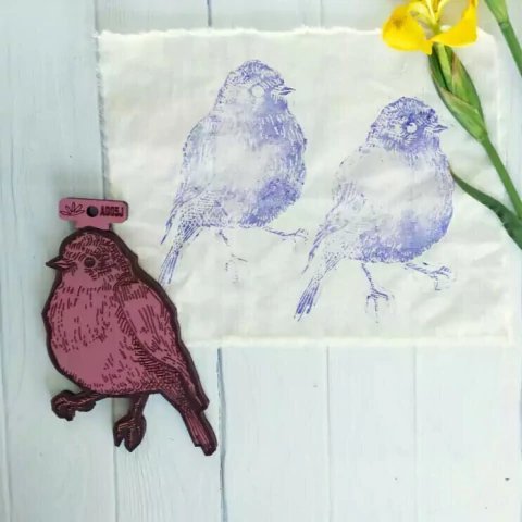 Sello Pajarito 2 (15,5 x 12 cm) | A005J