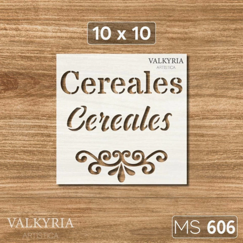 Stencil "Cereales" 10 x 10 | Manos Stencils