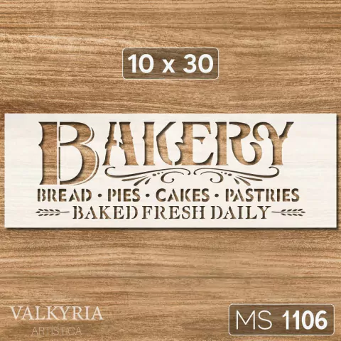 Stencil 10 x 30 "Bakery" | MS 1106
