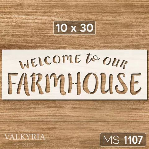 Stencil 10 x 30 "Farmhouse" | MS 1107