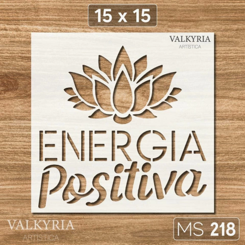 Stencil "Energía Positiva" 15 x 15 | Manos Stencils