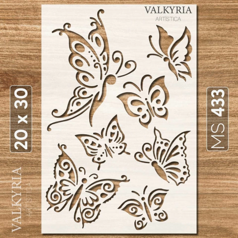 Stencil "Mariposas" 20 x 30 | Manos Stencils