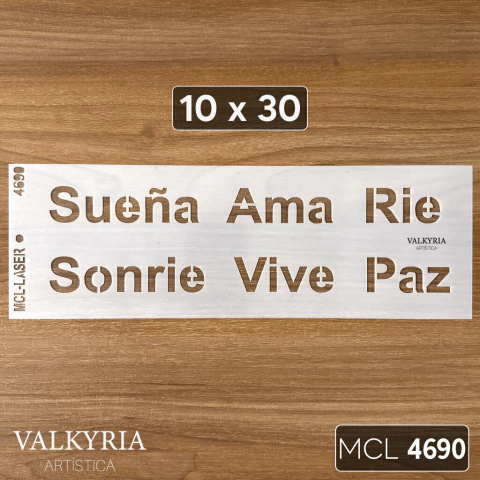 Stencil 10 x 30 "Palabras" | MCL 4690 - comprar online