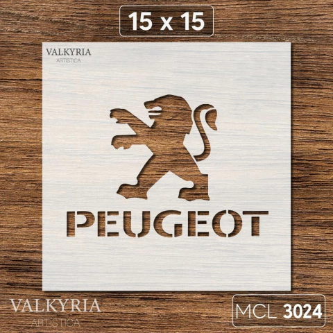 Stencil "Peugeot" 15 x 15 | MCL Láser