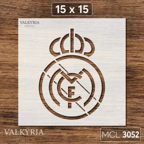 Stencil "Escudo Real Madrid" 15 x 15 | MCL Láser