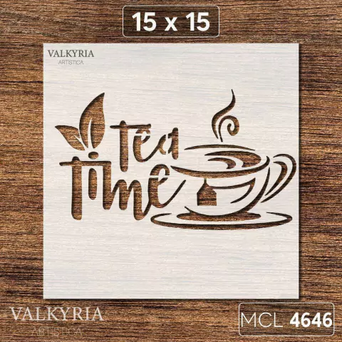 Stencil 15 x 15 "Tea Time" | MCL 4646 - comprar online
