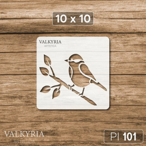 Stencil 10 x 10 "Pajarito" | PI 101
