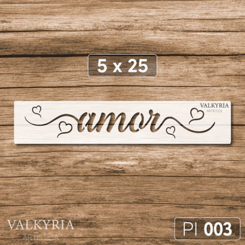 Stencil 5 x 25 "Amor" Punto de Inicio