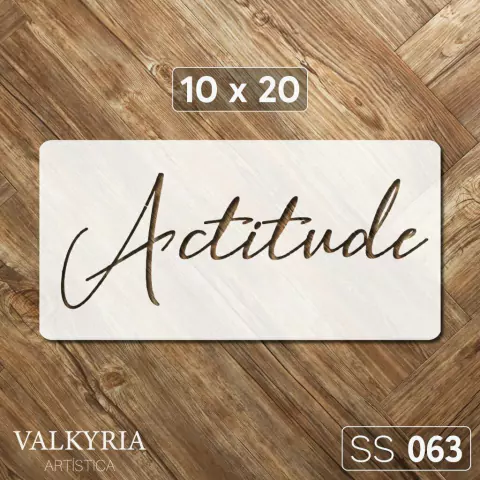 Stencil 10 x 20 "Actitud" | SS 063