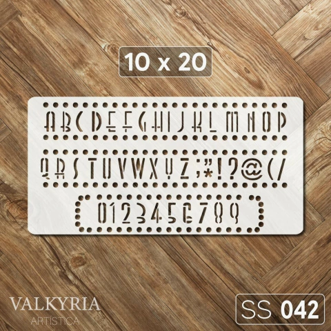 Stencil "Abecedario Pequeño" 10 x 20 | Shine Deco Laser