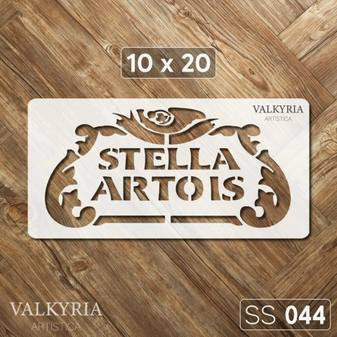 Stencil "Cerveza Stella Artois" 10 x 20 | Shine Deco Laser