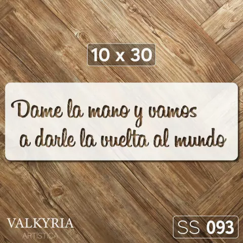 Stencil 10 x 30 "Vuelta al Mundo" | SS 093