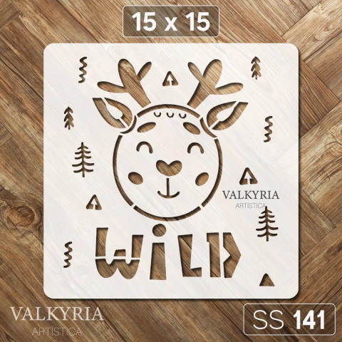 Stencil "Ciervo Animalito del Bosque" 15 x 15 | Shine Deco Laser