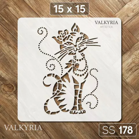 Stencil 15 x 15 "Gatito" | SS 178