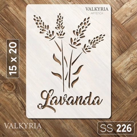 Stencil "Lavanda" 15 x 20 | Shine Deco Laser